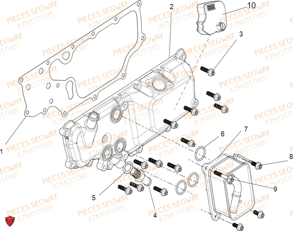 Sous Ensemble Cache Carter Inf SEGWAY Pièces SSV FUGLEMAN UT10 2024