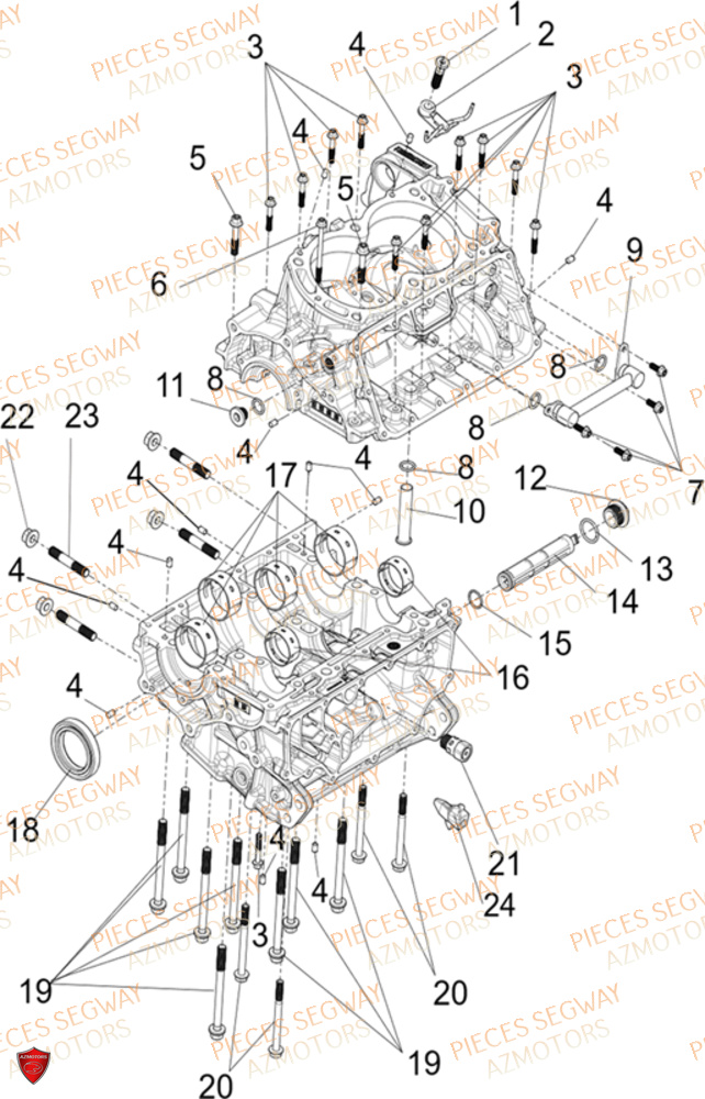 Sous Ensemble Carters Sup Inf SEGWAY Pièces SSV FUGLEMAN UT10 2024