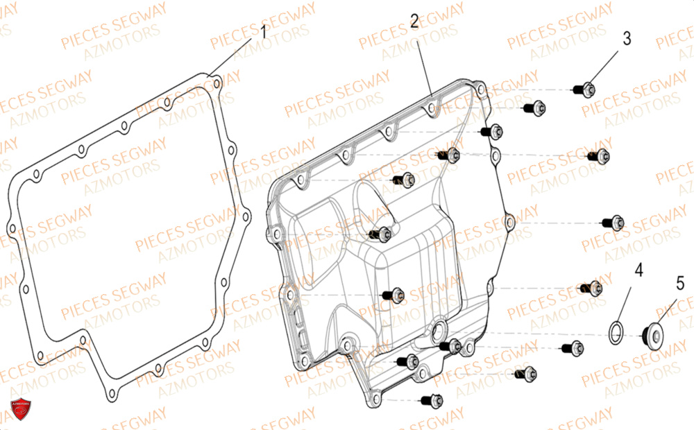 Sous Ensemble Carter D Huile SEGWAY Pièces SSV FUGLEMAN UT10 2024