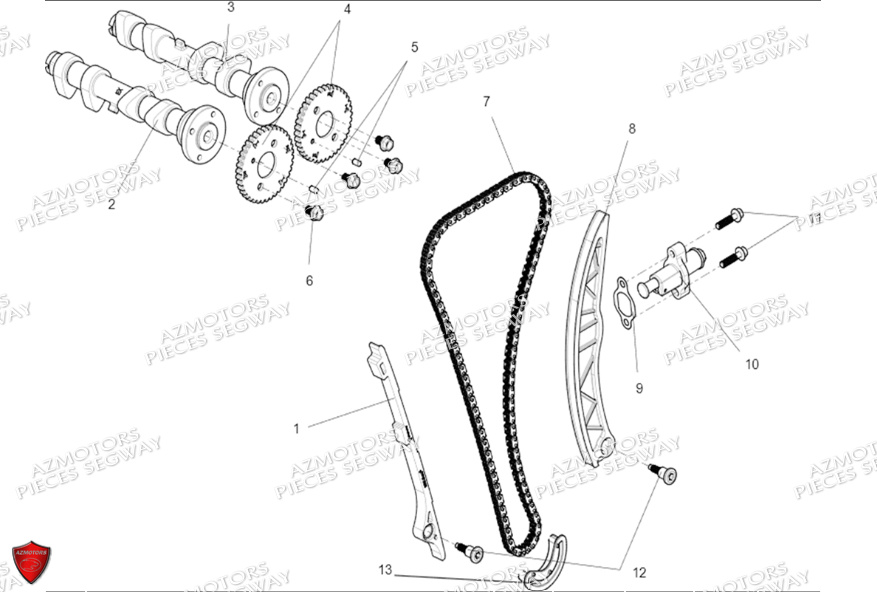 ARBRES A CAMES DISTRIBUTION SEGWAY FUGLEMAN UT10 CREW