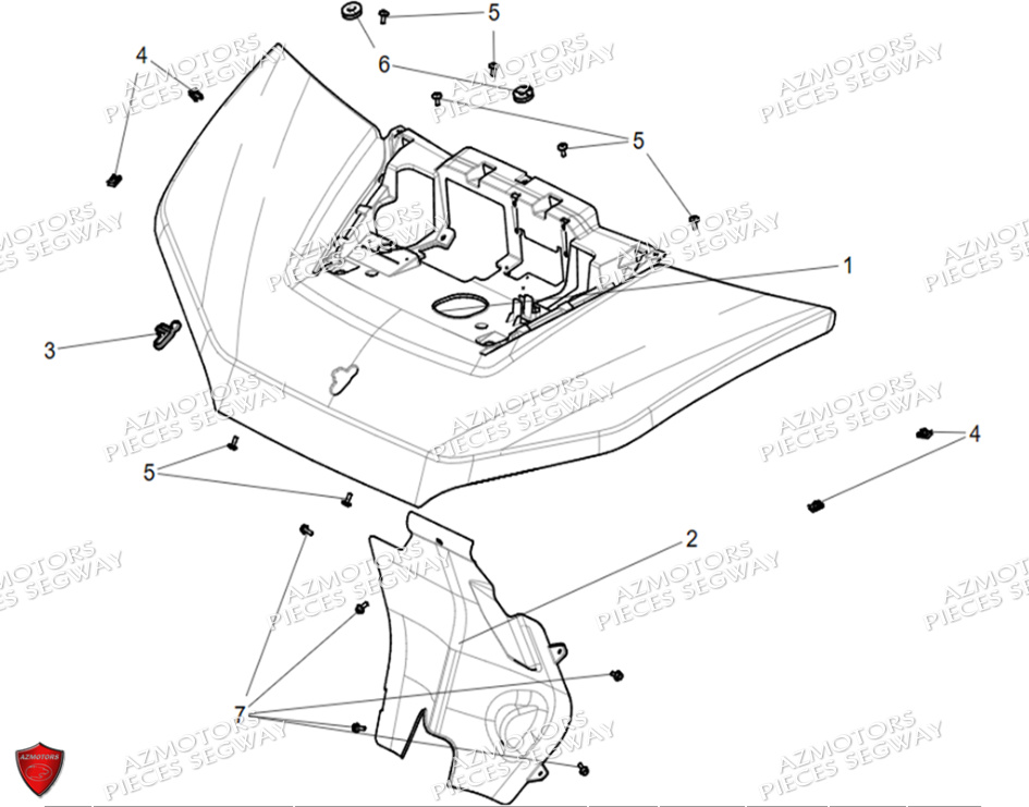 CARROSSERIE AVANT SEGWAY FUGLEMAN UT10 CREW