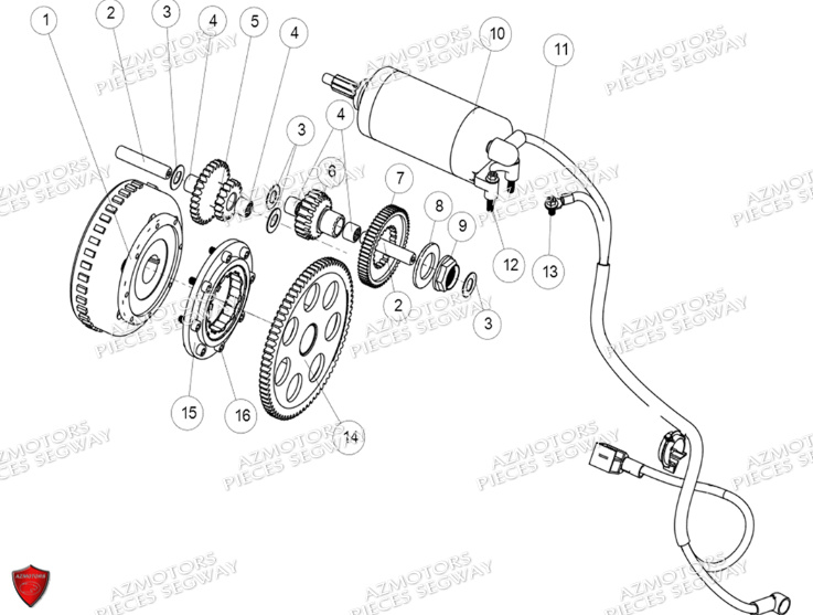 DEMARREUR SEGWAY FUGLEMAN UT10 CREW