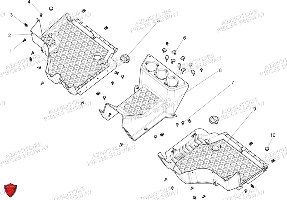 PLANCHERS AVANT SEGWAY FUGLEMAN UT10 CREW