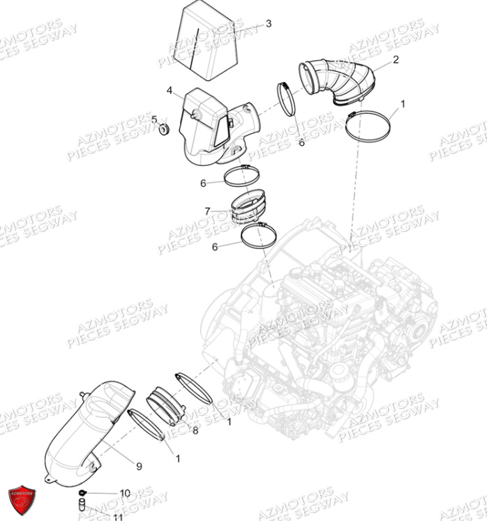 Prises D Air Variateur SEGWAY Pièces SSV FUGLEMAN UT10 CREW