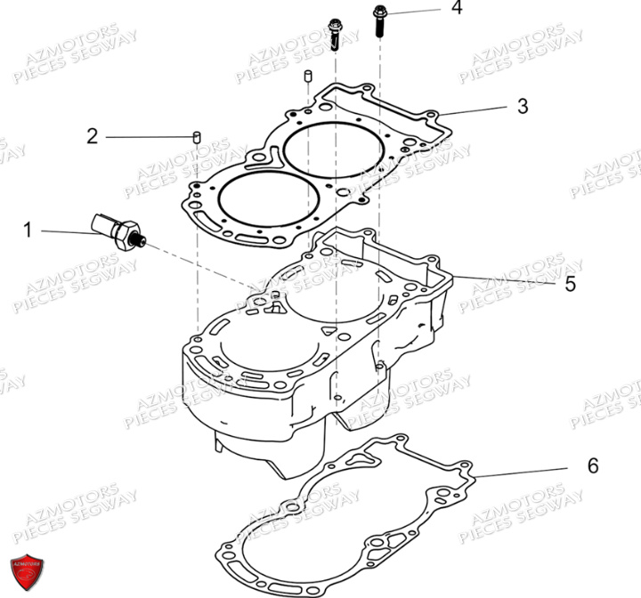 SOUS ENSEMBLE CYLINDRE SEGWAY FUGLEMAN UT10 CREW