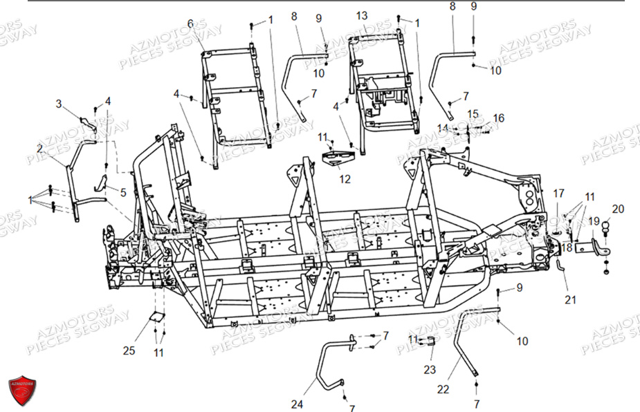 Supports Divers SEGWAY Pièces SSV FUGLEMAN UT10 CREW