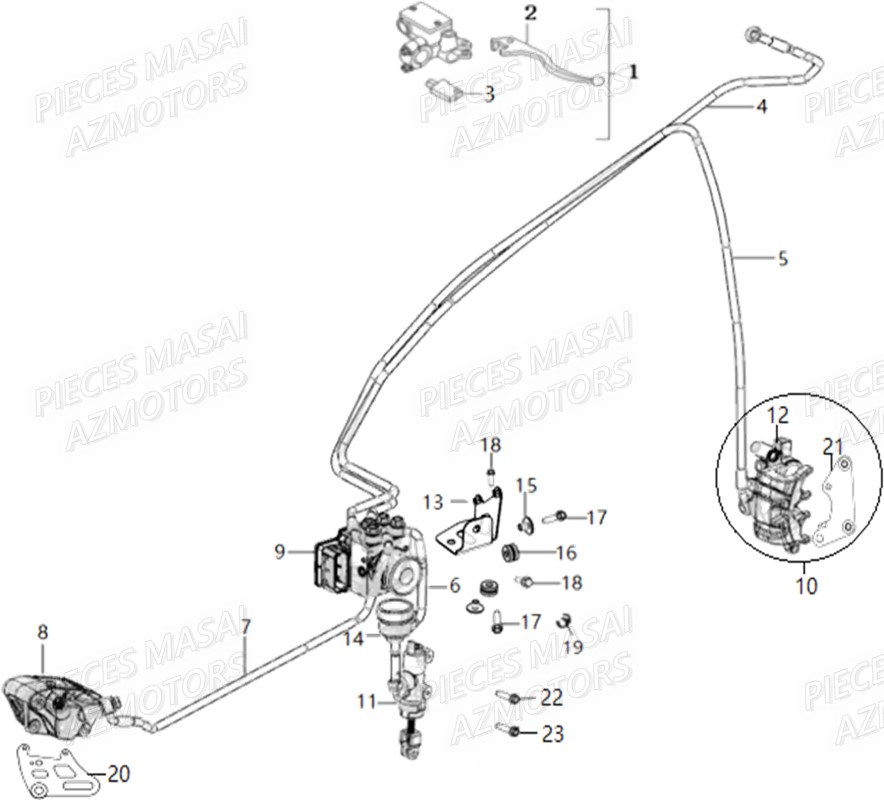 FREINAGE ABS pour FURIOUS 125 RACING