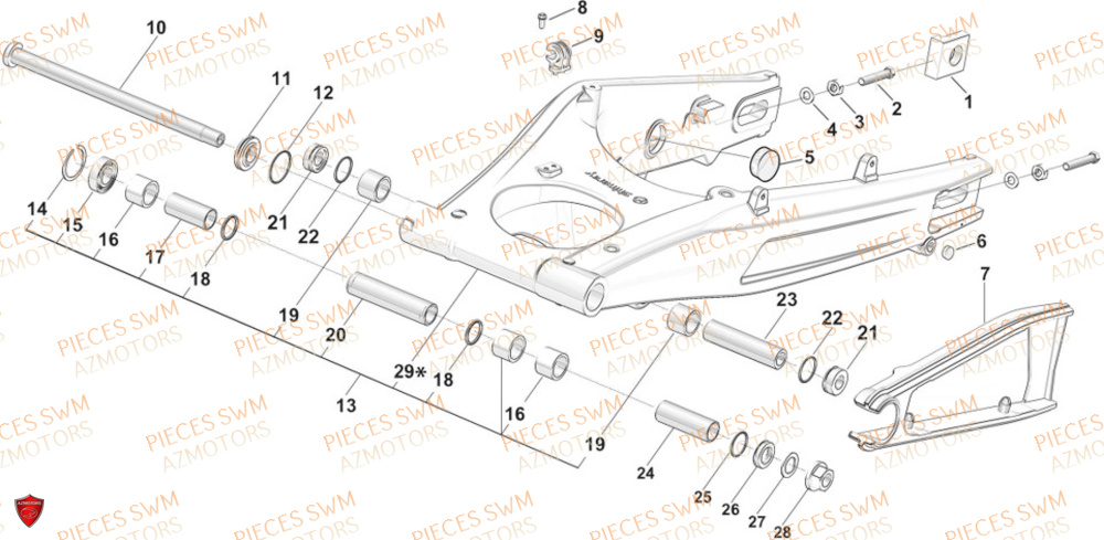 BRAS OSCILLANT SWM GRAN MILANO 500 24