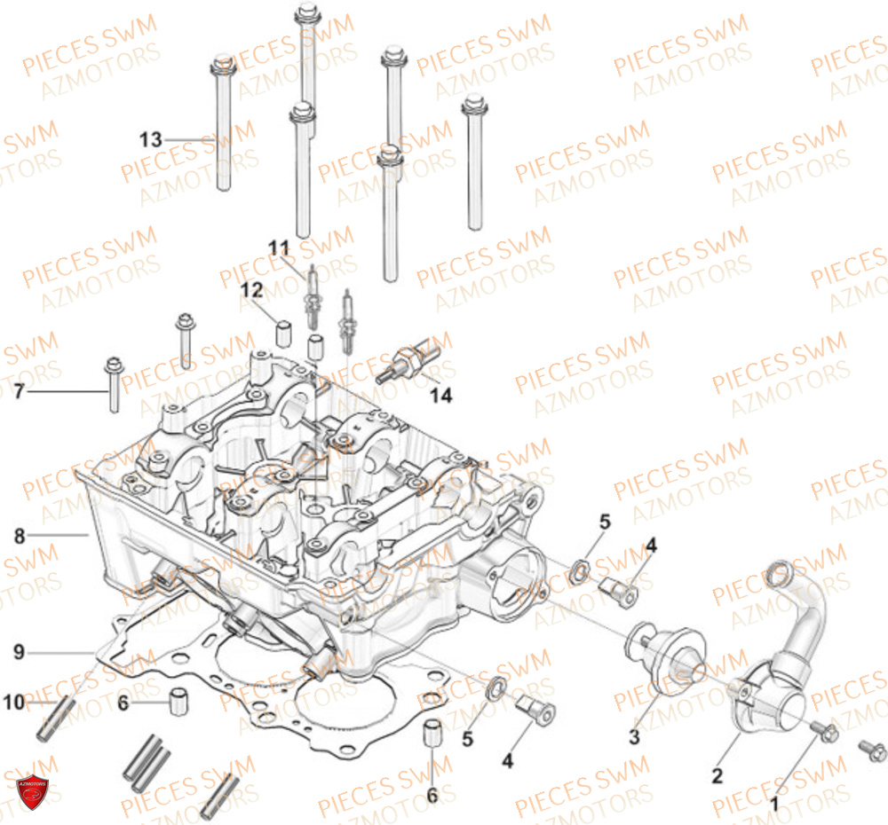 Culasse SWM Pieces SWM Origine GRAN MILANO 500 2024