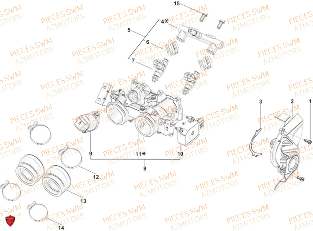 Injection SWM Pieces SWM Origine GRAN MILANO 500 2024