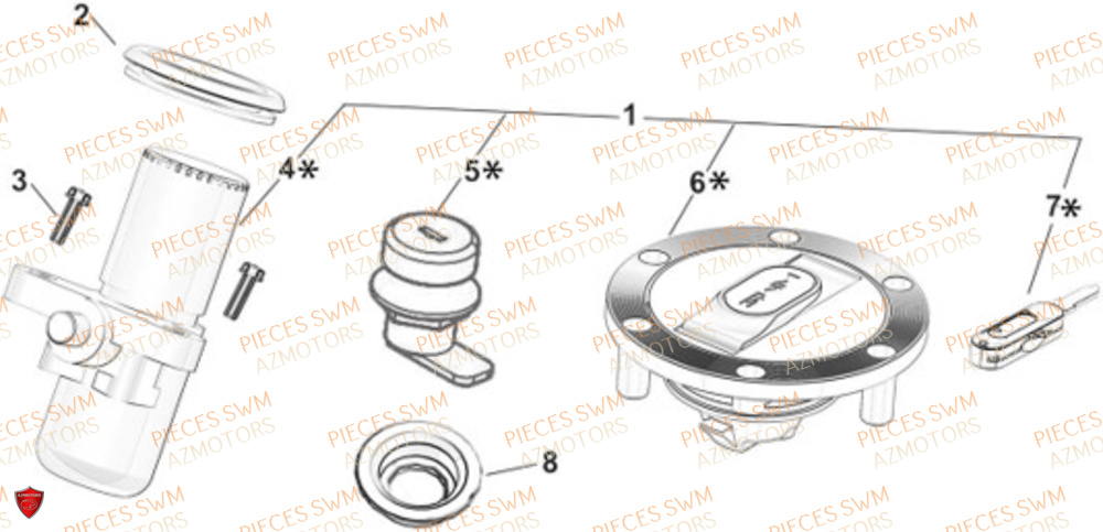 Serrure SWM Pieces SWM Origine GRAN MILANO 500 2024