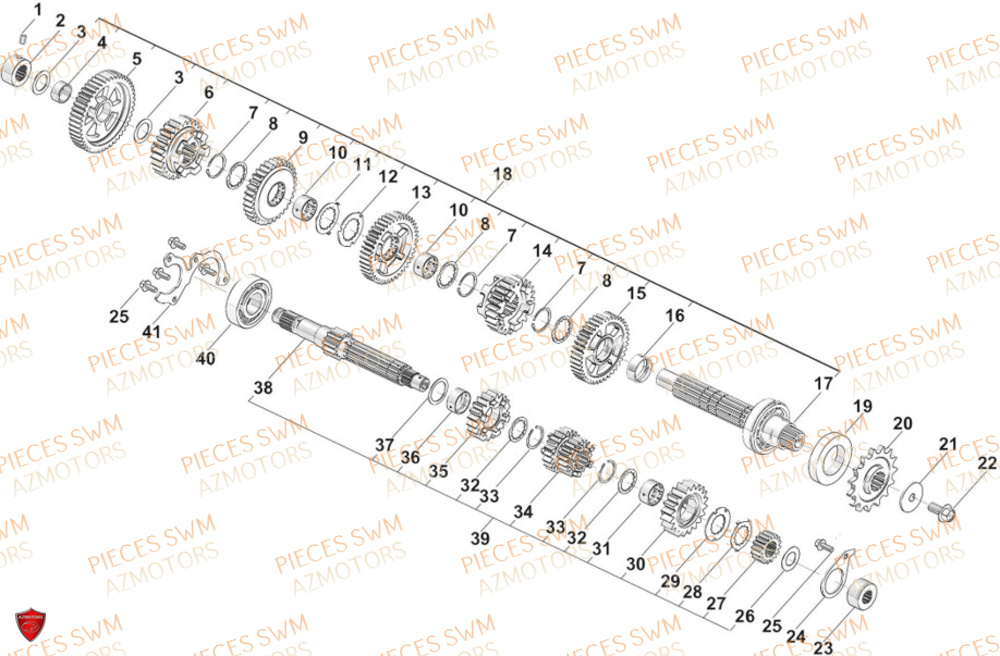 Transmission SWM Pieces SWM Origine GRAN MILANO 500 2024