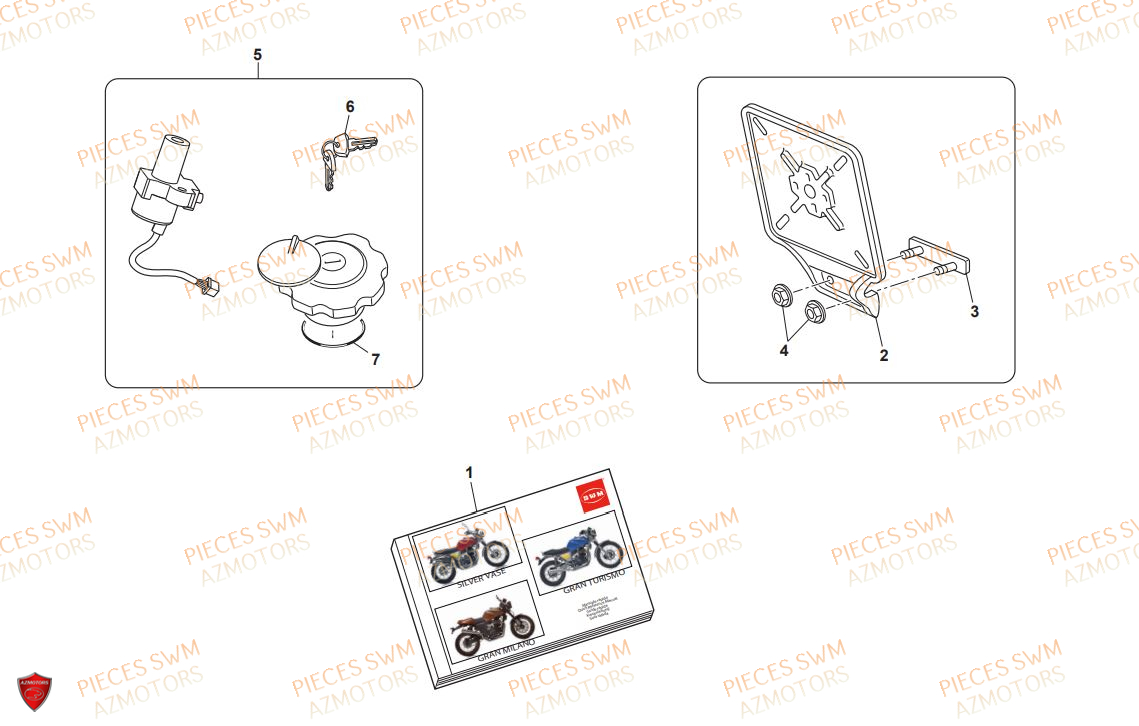 Manuel SWM Pieces SWM Origine GRAN TURISMO 440 EURO 4