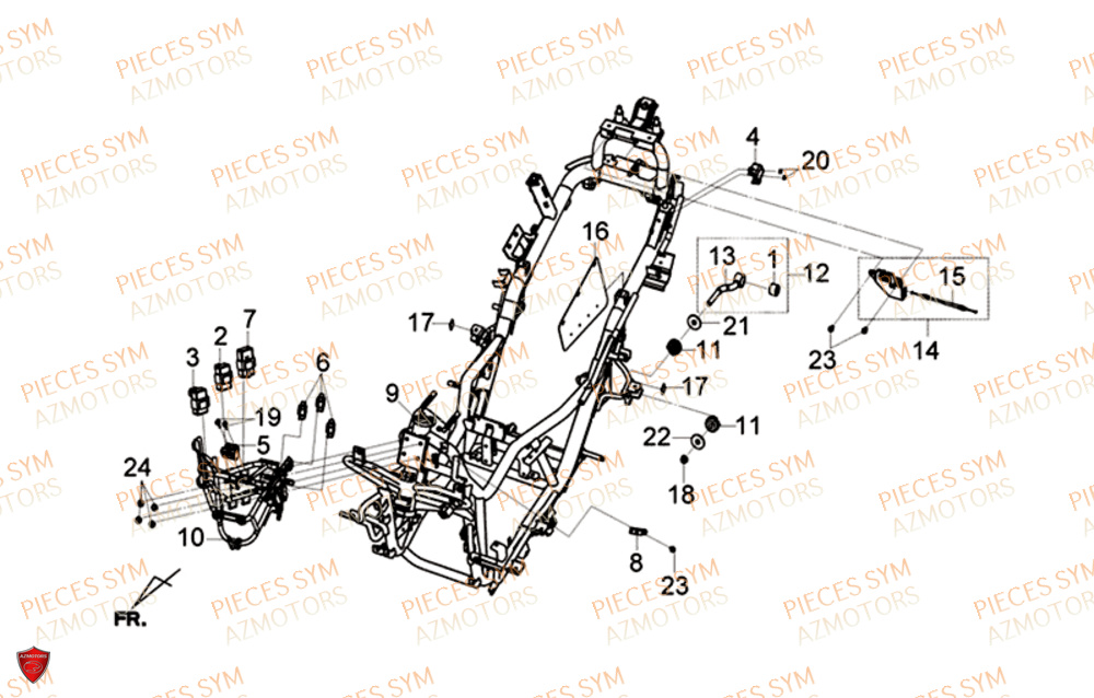 CADRE SYM GTS 125I EU4