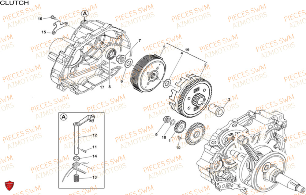 EMBRAYAGE  HOKU 125