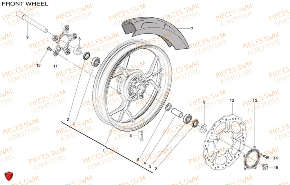 ROUE AVANT  HOKU 125