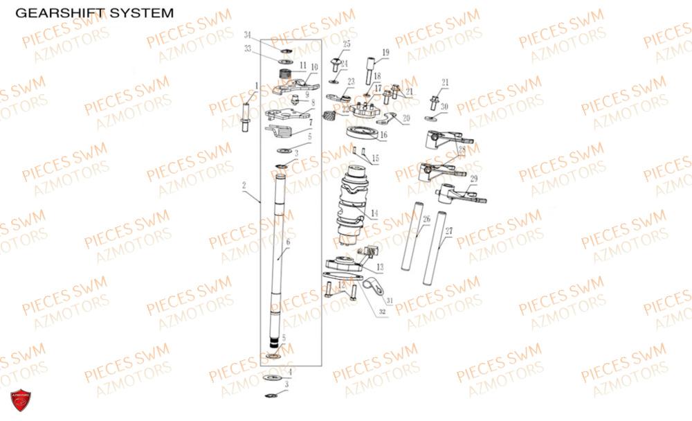 SELECTEUR DE VITESSES  HOKU 400