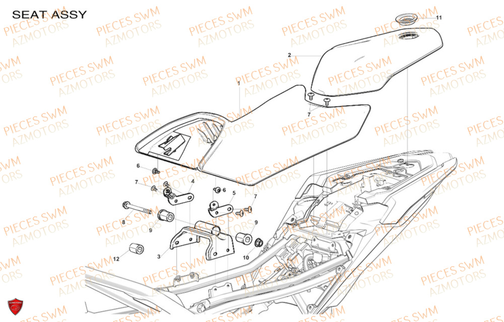 Selle  Pieces SWM Origine HOKU 400 EURO 5