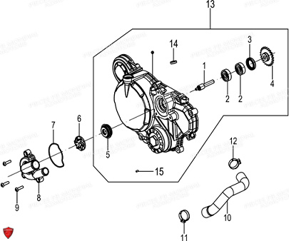 POMPE-A-EAU pour HPS 125 UBBIALI E5