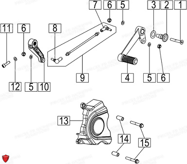 Selecteur FB MONDIAL Pieces HPS 125 UBBIALI E5 FB Mondial Origine