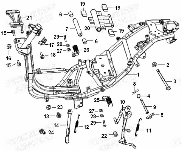 CADRE KEEWAY HURRICANE 50 2T 09