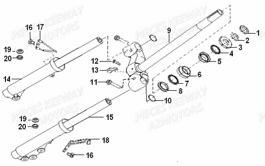 FOURCHE pour HURRICANE 50 2T 09