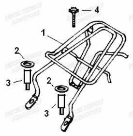 PORTE PAQUET KEEWAY HURRICANE 50 2T 09