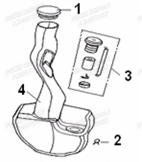 Reservoir D Huile KEEWAY Pieces KEEWAY HURRICANE 50 2ST QJ50QT-2 2009