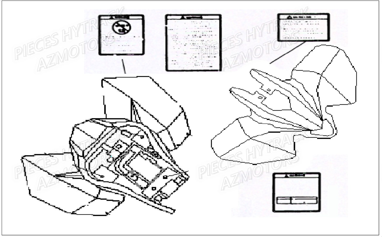Decoration HYTRACK Pieces Quad HY125SX