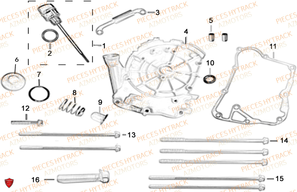 CACHE CARTER DROIT HYTRACK HY200ST