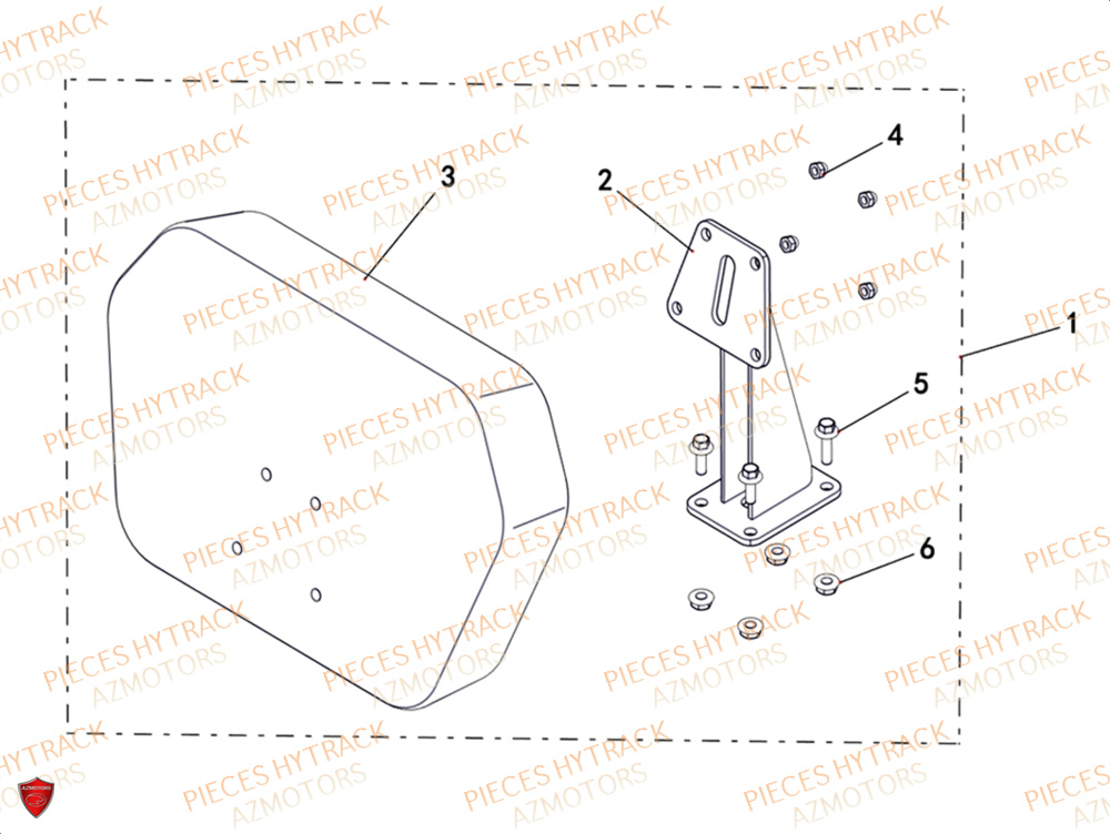 Dosseret Option HYTRACK Pièces Quad HY200ST