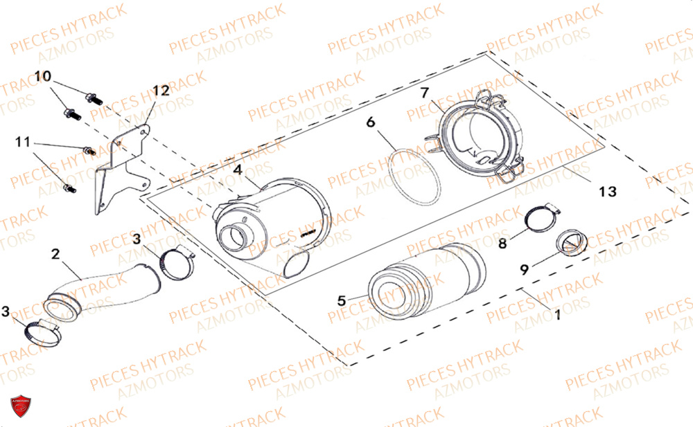 Filtre A Air HYTRACK Pièces Quad HY200ST