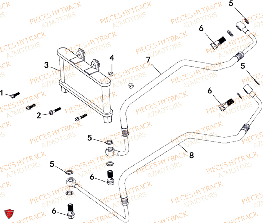 Radiateur A Huile HYTRACK Pièces Quad HY200ST