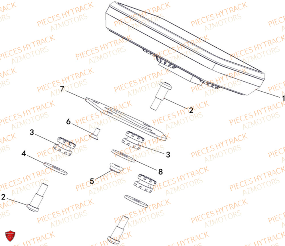 Compteur HYTRACK Pièces Quad HY200X