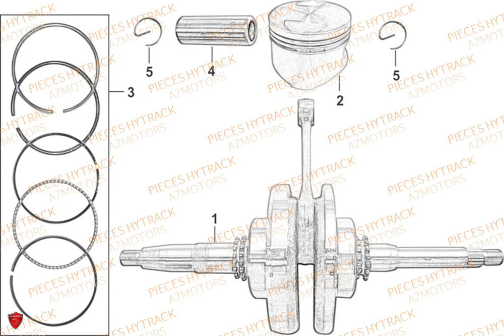 EMBIELLAGE PISTON HYTRACK HY200X