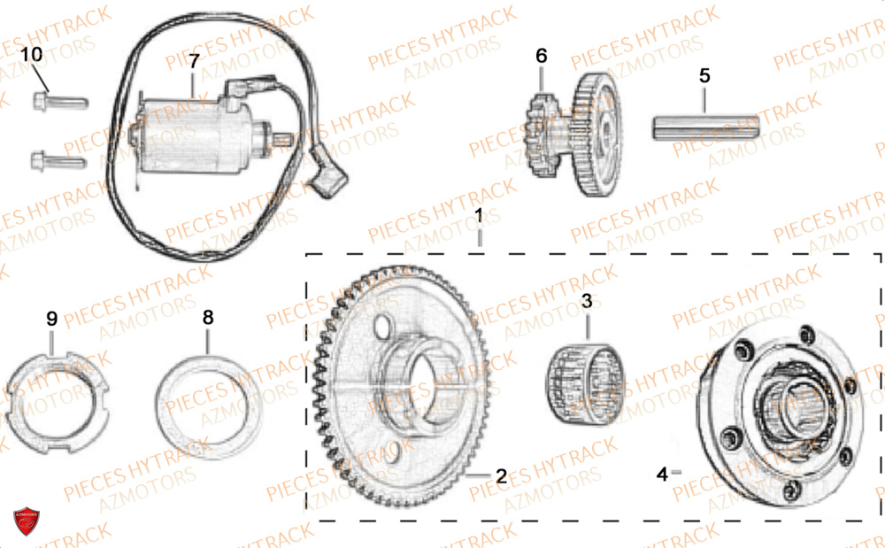 ENSEMBLE DEMARREUR HYTRACK HY200X