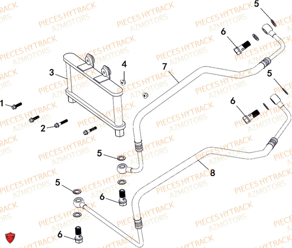 Radiateur A Huile HYTRACK Pièces Quad HY200X