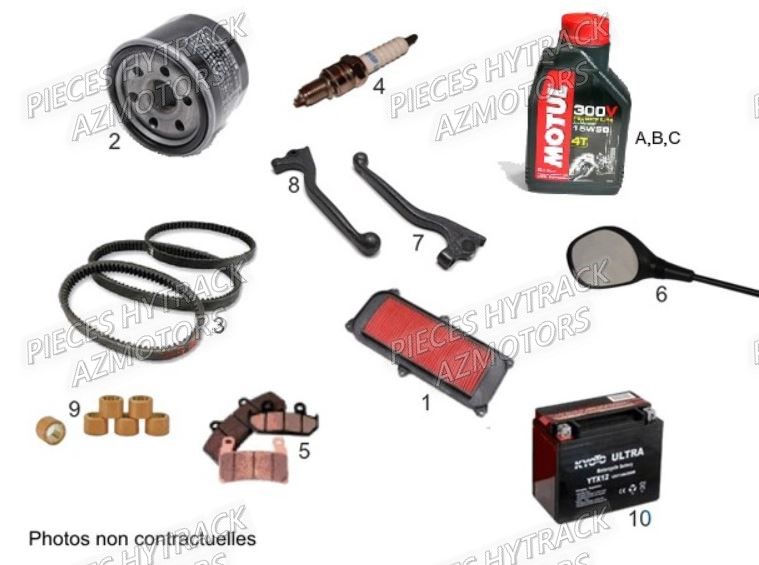 1CONSOMMABLES pour HY300-4X4