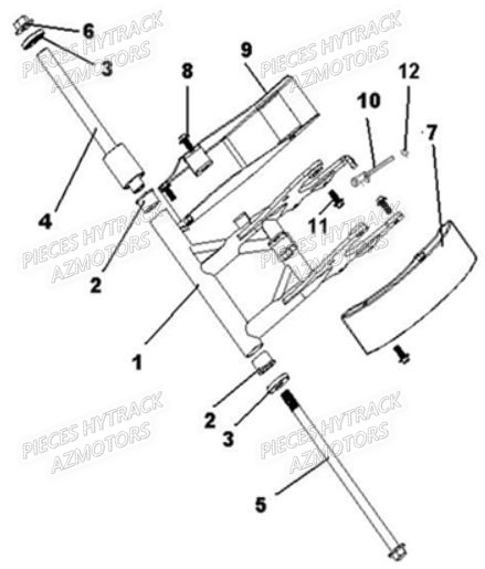 BRAS_OSCILLANT HYTRACK Pièces-quad-hytrack-HY 50H-piece-en-stock-origine-quad-hytrack-bougie-batterie-courroie-galets-carenage-ampoule-alternateur-alimentation-electrique-cable-de-freins-carburateur-carrosserie-avant-carrosserie-arriere-carter-moteur-droit-chassis-roue-plaquettes-de-frein-colonne-de-direction-culasse-cylindre-piston-embiellage-direction-avant-selle-echappement-filtre-a-air-marche-pied-poignees-suspension-variateur-transmission-kitchaine-enfant