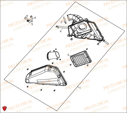 BOITE A AIR ORCAL ISCA 125 4T E5 2022