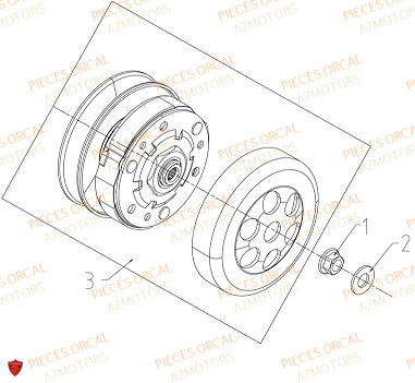 Embrayage ORCAL Pièces ORCAL ISCA 125 NEW Euro5 (2022)