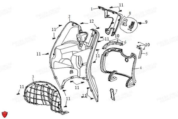 PROTEGE JAMBES pour ISCA 125 4T E5 2022