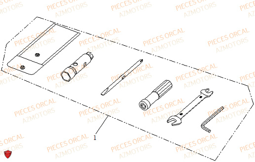 Trousse A Outils ORCAL Pièces ORCAL ISCA 125 NEW Euro5 (2022)