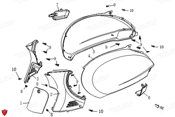 AILES ARRIERE pour ISCA 50 4T E5 2022