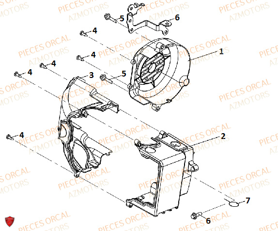 CACHES MOTEUR ORCAL ISCA 50 4T E5 2022