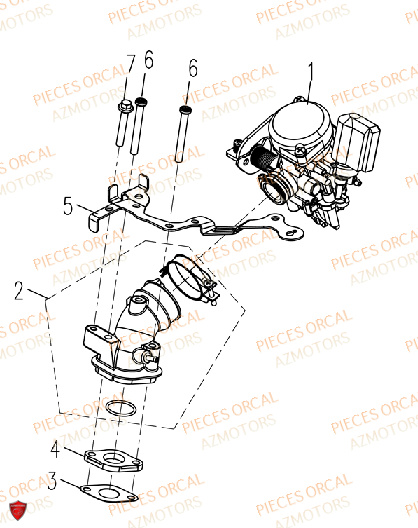 CARBURATEUR ORCAL ISCA 50 4T E5 2022