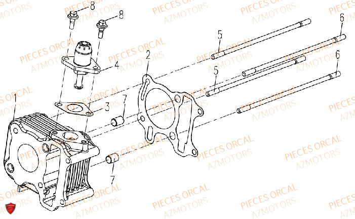 CYLINDRE ORCAL ISCA 50 4T E5 2022