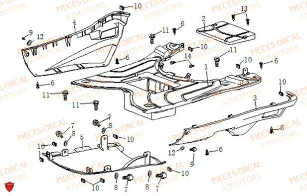 PLANCHER ORCAL Pièces ORCAL ISCA 50 (VERSION 2) 12 Pouces Euro5 2022