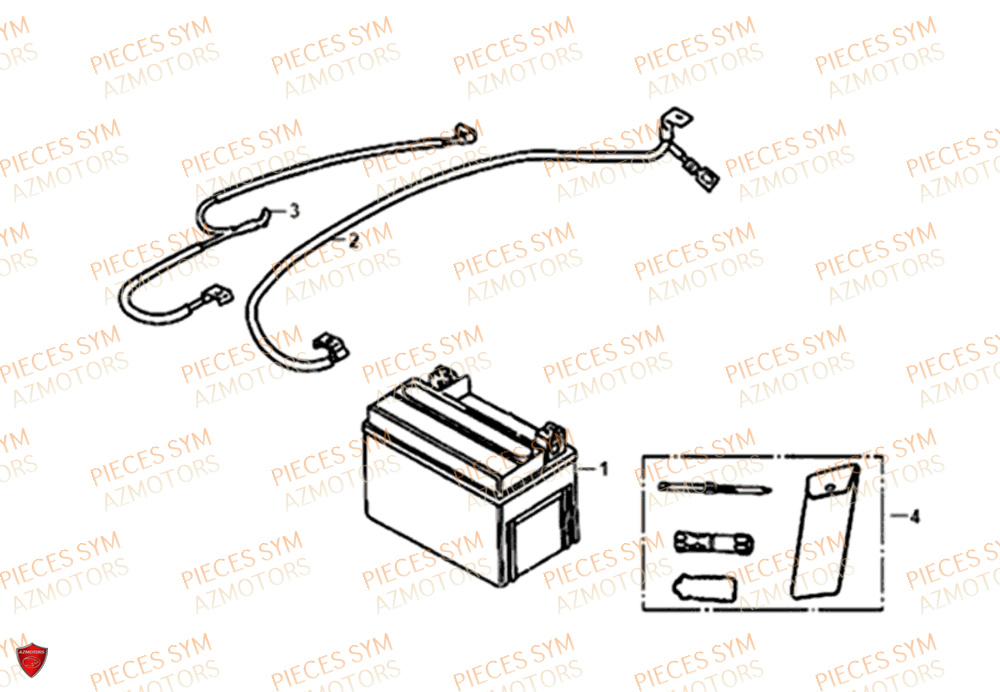 BATTERIE SYM JET14 50 2019