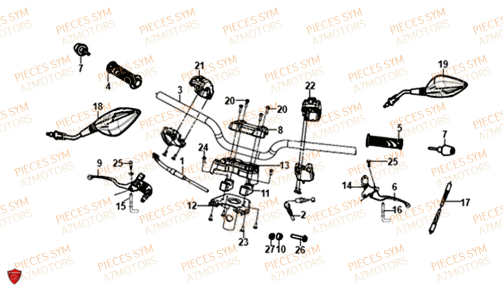 GUIDON SYM JET14 50 2019